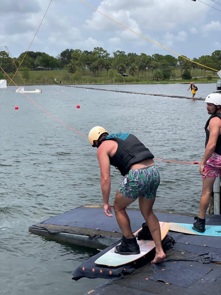 paddleboarding
